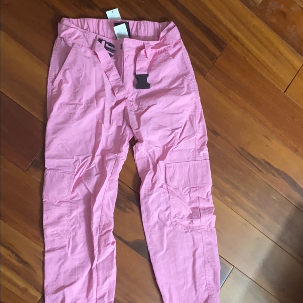 Zumiez pink cargo buckle belt